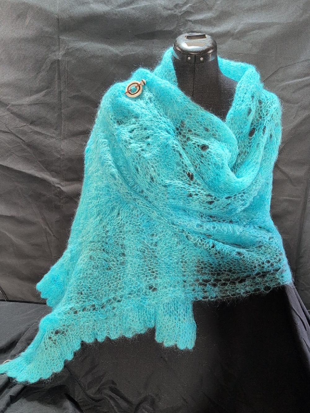 Rectangular Mohair Wrap - Picture 4 of 7